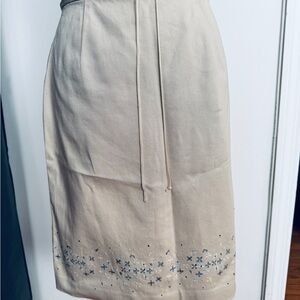 LOFT Cream Pencil Skirt for Work